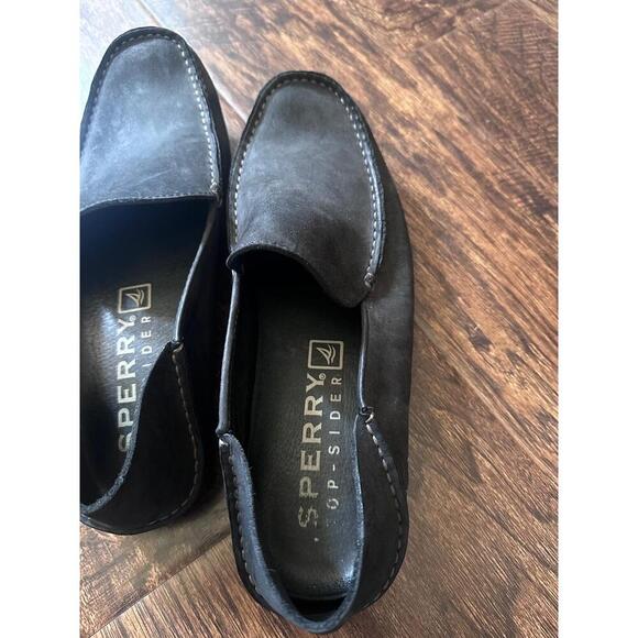 SPERRY TOP-SIDER Loafers Mens Size 9.5 Black Driving Moc Slip On Classic Comfort - Picture 6 of 7